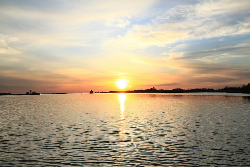 Sunset on the River Landscape